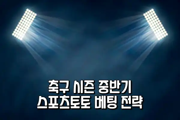 축구 시즌 중반기 스포츠토토 베팅 전략