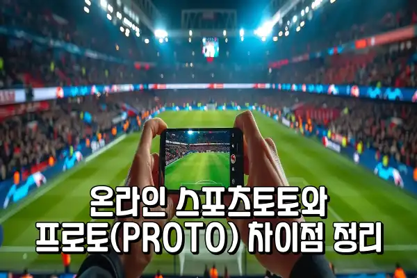 온라인 스포츠토토와 프로토(PROTO) 차이점 정리 온라인 스포츠토토와 프로토(PROTO) 차이점 정리