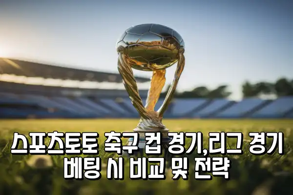 스포츠토토 축구 컵 경기,리그 경기 베팅 시 비교 및 전략 스포츠토토 축구 컵 경기,리그 경기 베팅 시 비교 및 전략