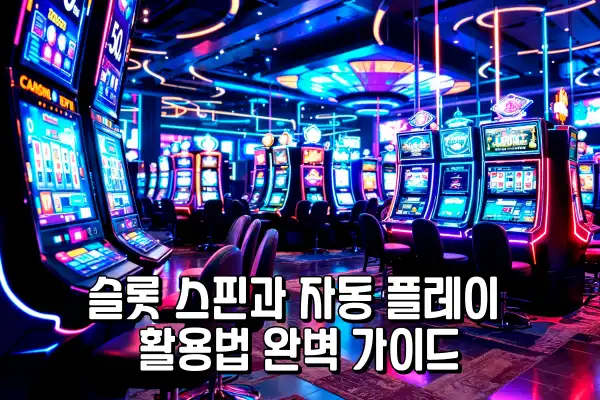 슬롯 스핀과 자동 플레이 활용법 완벽 가이드