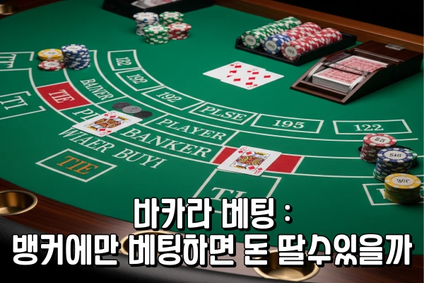 바카라 베팅 - 뱅커에만 베팅하면 돈 딸수있을까