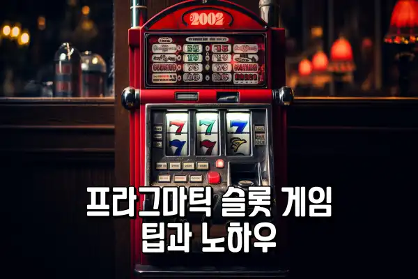 프라그마틱 슬롯 게임 팁과 노하우: 성공적인 플레이를 위한 전략