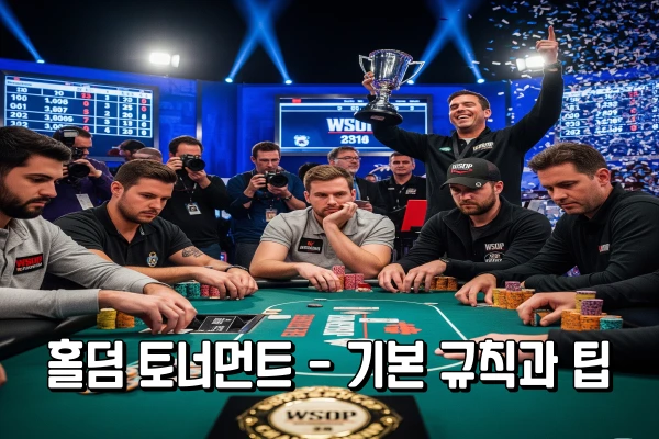 홀덤 토너먼트 - 기본 규칙과 팁
