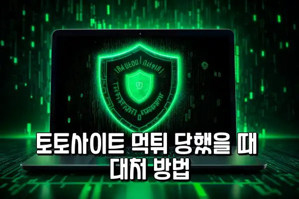 토토사이트 먹튀 당했을 때 대처 방법